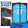 PENNZONI Jersey Frame Display Case, Acrylic Football, Baseball, Basketball, Soccer, Hockey Sports Display Case, Jersey Cabinet, Cherry view 2