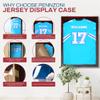 PENNZONI Jersey Frame Display Case, Acrylic Football, Baseball, Basketball, Soccer, Hockey Sports Display Case, Jersey Cabinet, Cherry view 3