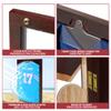 PENNZONI Jersey Frame Display Case, Acrylic Football, Baseball, Basketball, Soccer, Hockey Sports Display Case, Jersey Cabinet, Cherry view 4