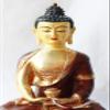 bowlsofnepal F660/F652 Exclusive Gold Plated Copper Statue of Amitabha Buddha 13" Handmade Nepal view 3