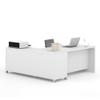 BESTAR Pro-Linea L-Shaped Office Desk, 72W, White view 4