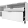 BESTAR Pro-Linea L-Shaped Desk with Metal Legs, 72W, White/Bark Grey view 4