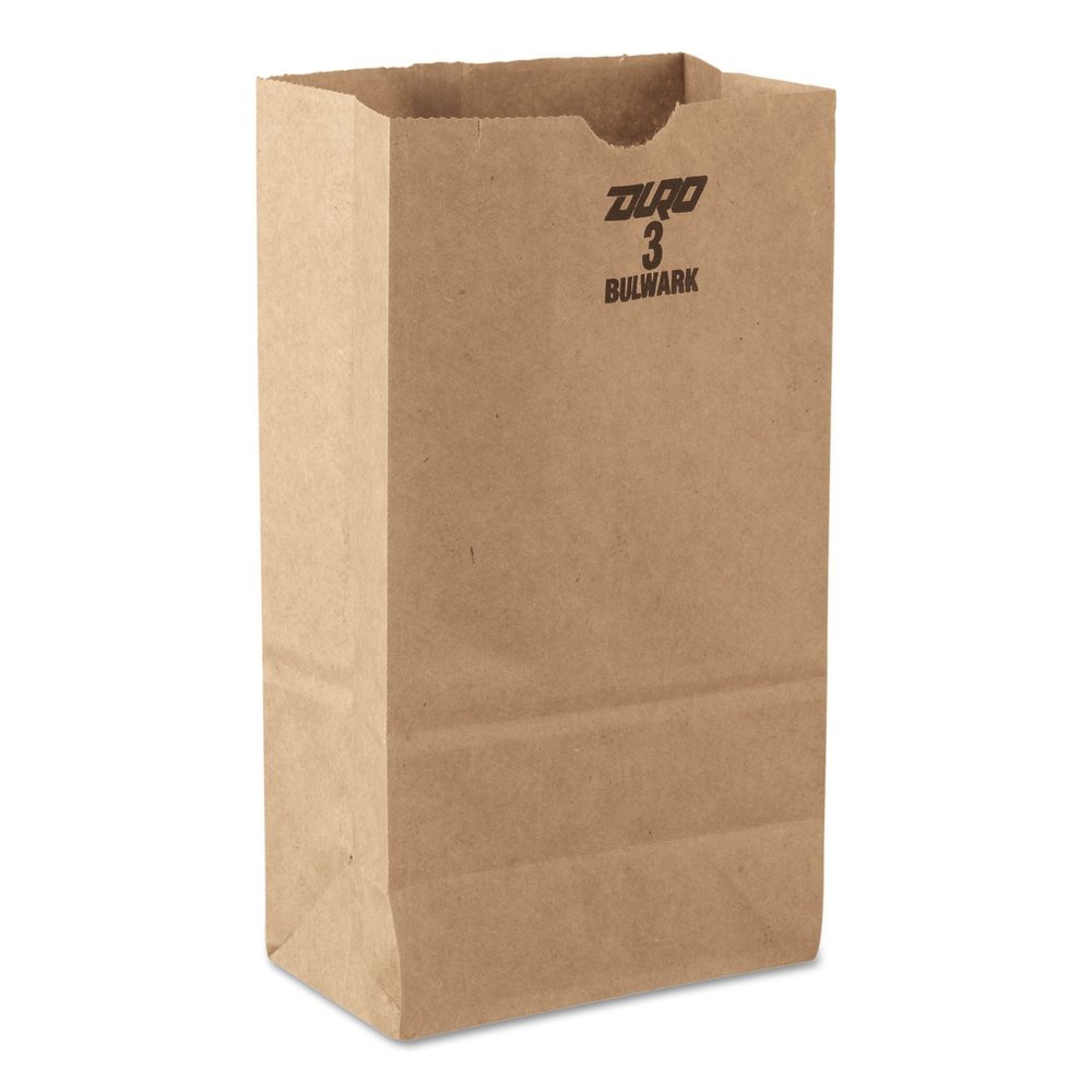 3 Kraft Paper Bag in Brown