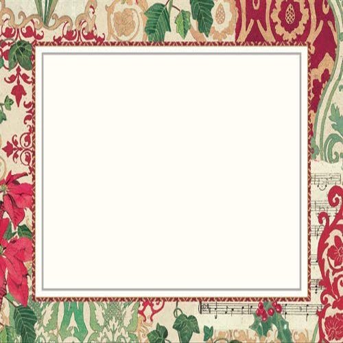 Caspari Entertaining Christmas Decoupage Photo Cards, Box of 10