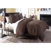 Michael Amini 3 Piece Leigh Coverlet/Duvet Set, King, Brown view 2