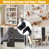 Fuoequl Bed Frame Gash Protector Guards 1-1/2" x 1-1/2" Edge Corner End Covers/Caps Bed Frame Caps view 4