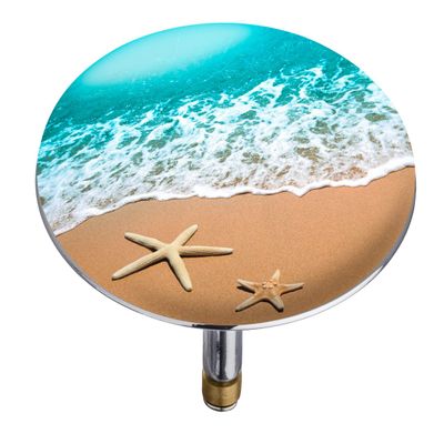 Wenko Pluggy Bathtub Plug, Size XXL 7.5 x 7.5 x 5.5 cm, Multi-Coloured, Plastic, Multicolored, 8 x 8 x 6 cm