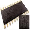 Twin Size Wood Bed Slats with a Black Faux Fur Fabric - Cut to The Custom Width of Your Choice - Help Support Your Box Spring and Mattress (37.50" Wide) view 1
