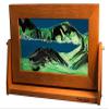 Exotic Sands Moving Sand Art Picture - Large Cherry Wood Frame Lg22 - Handmade in The USA. view 1