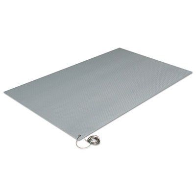 Antistatic Comfort-King Mat, Sponge, 24 x 36, Steel Gray, Sold as 1 Each