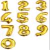 30 Inch Golden Helium Foil balloons Number 9 view 1