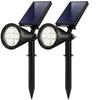 InnoGear Solar Lights Outdoor Waterproof Solar Garden Light for Outside Yard Landscape Lighting Pathway Spot Lights Spotlight Wall Light Auto On/Off, Pack of 2 (White) view 1