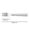 ARCOS Steak Table Fork - monoblock of one Piece Stainless Steel 18/10 and 200 mm- 8 Inches -Silver Color view 2