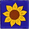 Box of 45-4 x 4 Sunflower 1 - Talavera Mexican Ceramic Tiles view 1