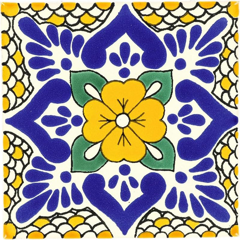 Box of 45-4 x 4 Polanco - Talavera Mexican Ceramic Tiles