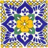 Box of 45-4 x 4 Polanco - Talavera Mexican Ceramic Tiles view 1