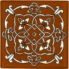 Box of 9-4 x 4 Terra Cotta Oriental - Talavera Mexican Ceramic Tiles view 1
