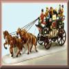 Dept 56 Dickens Village Holiday Coach Retired #55611 view 1