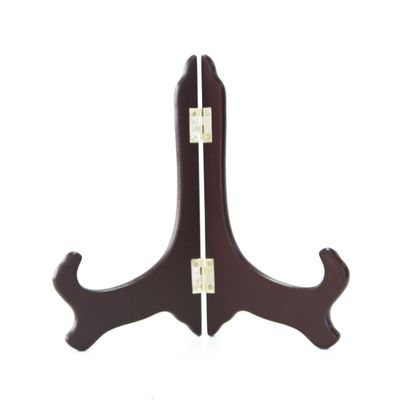 Feng Shui Import Wooden Plate Holders-7 inch in brown