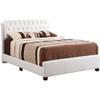 Glory Furniture Marilla Faux Leather Upholstered Full Bed in White view 1
