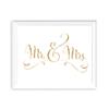 Andaz Press Wedding Party Signs, Glam Gold Glitter Print, 8.5-inch x 11-inch, Mr. & Mrs., 1-Pack view 1