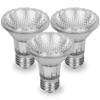 Par 20 3 Pack FL25 50PAR20/FL 50 Watt Halogen Spot Light Bulb Replacement 120V 130V Base Flood Beam Lighting Range Hood Oven PAR20 Reflector Bulbs Kitchen Bathroom Ceiling Can Lamp 50W E26 3P view 1
