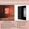 Infrared Wall Heater Panel Glass Black 600W Electric Radiant Heat Panel 24x35in. Energy Efficient Space Heater, Wall Mounted Infrared Heater for Indoor Use, Silent Heating Panel for Bathroom, Bedroom view 4