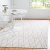 Unique Loom Fez Collection Trellis, Geometric, Bohemian Area Rug (3' 3 x 5' 3 Rectangular, Ivory/ Gray) view 1