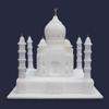 Marble White Taj Mahal Replica Decor Gift 9"inch | Taj Mahal Replica Model India Agra Souvenir Collection | Handmade Home Miniature Building and Architecture Mughal Art Housewarming Valentine Gift view 4