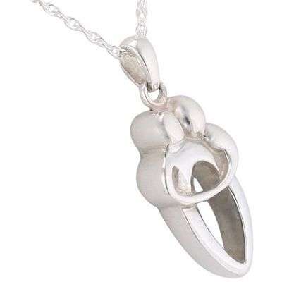 Silverlight Urns Companion Pendant and Necklace for Ashes, Sterling Silver, Cremation Jewelry for Ashes