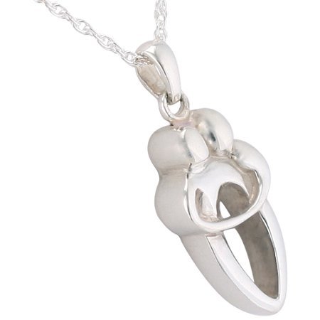 Silverlight Urns Companion Pendant and Necklace for Ashes, Sterling Silver, Cremation Jewelry for Ashes