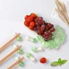 Ceramic Chopstick Rest Green Cabbage Shape Spoon Holder Set Ceramic Chopstick Holder Chopsticks Stand Rest Fork Tableware Utensils Dish view 3