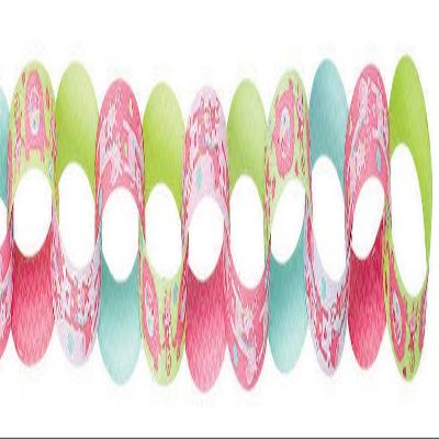 Amscan 220093 One Wild Girl Printed Paper Chain Link Garland, Birthday, 1ct