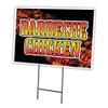 Barbecue Chicken 18"x24" Yard Sign & Stake | Advertise Your Business | Stake Included Image On Front Only | Made in The USA view 1