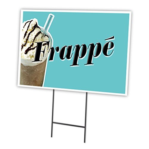 Frappe 18"x24" Yard Sign & Stake | Advertise Your Business | Stake Included Image On Front Only | Made in The USA