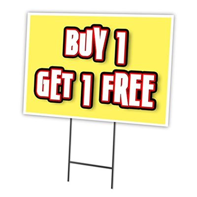 18"x24" Yard Sign & Stake | Advertise Your Business | Stake Included Image On Front Only | Made in The USA