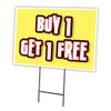18"x24" Yard Sign & Stake | Advertise Your Business | Stake Included Image On Front Only | Made in The USA view 1