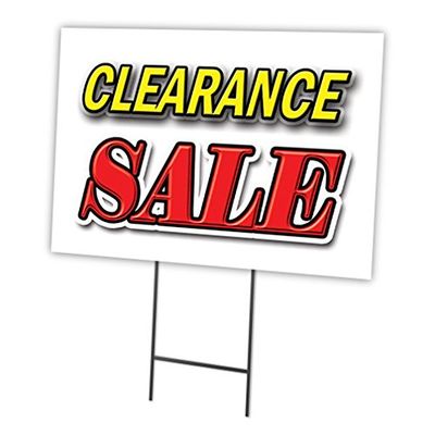 18"x24" Yard Sign & Stake | Advertise Your Business | Stake Included Image On Front Only | Made in The USA