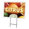 Citrus 18"x24" Yard Sign & Stake | Advertise Your Business | Stake Included Image On Front Only | Made in The USA view 1