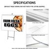 Coffee 18"x24" Yard Sign & Stake | Advertise Your Business | Stake Included Image On Front Only | Made in The USA view 2