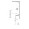 Emuca 7086311 Pull Down Hanging Wardrobe Rail, Adjustable 830-1150mm, Chrome Finish view 3