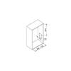Emuca 7086311 Pull Down Hanging Wardrobe Rail, Adjustable 830-1150mm, Chrome Finish view 4