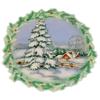 Waterslide Decals 4pcs (2.5"x3.5) FLONZ Winter Landscape Christmas Vintage view 1