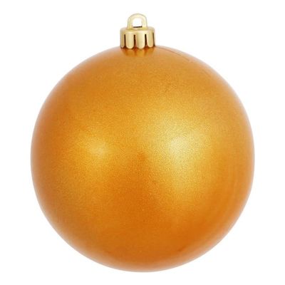Vickerman 3" Plastic Ball Ornaments in Candy Antique Gold (Set of 12)