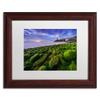 Trademark Fine Art Full Moon in Brittany Artwork by Mathieu Rivrin, 11 by 14", Wood Frame, White Matte view 1