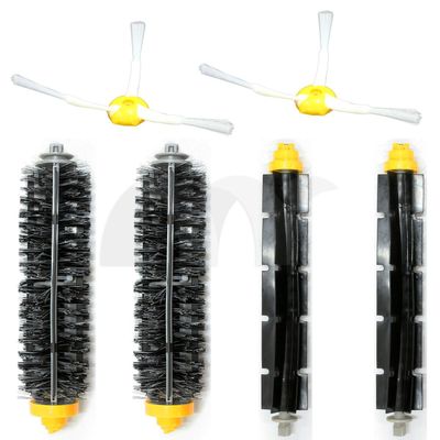 Eztronics Corp 2-pack Replacement Brush Kit Side Brush Beater Bristle Brushes for Roomba 600 700 Series 760 770 780