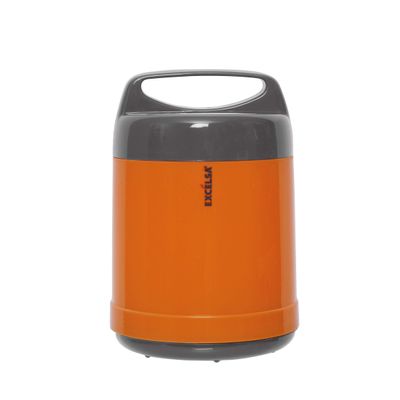 Excelsa PORTAVIVANDE, Plastic, Orange/Grey 1.20 litres Orange/Grey