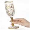 ADERIA 6524 ARABESQUE FLUTE Champagne Glass, 6.1 fl oz (180 ml), Made in a Cosmetic Box, Wine, Flute, Cocktail, Sparkling, Stylish, Bordeaux, Red, Brandy, Champagne, White, Present, Gift, Wedding, view 3