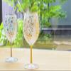 ADERIA 6525 El Dorado Arabesque Gold Wine Glass, 19.3 fl oz (540 ml), Made in Japan, Comes in a Cosmetic Box, Stylish, Red Wine Cup, White, Retirement, Retirement, 60th Birthday, Father's Day, view 2