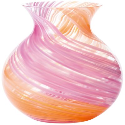 ADERIA F71439 Tsugaru Vidro Flower Vase, Bouquet Pot, Pink, Comes in a Cosmetic Box, Made in Japan, Flower Base, Fashionable, Glass, Vase, Vase, Vase Container, Gift, Women's, Mother's Day, Father's